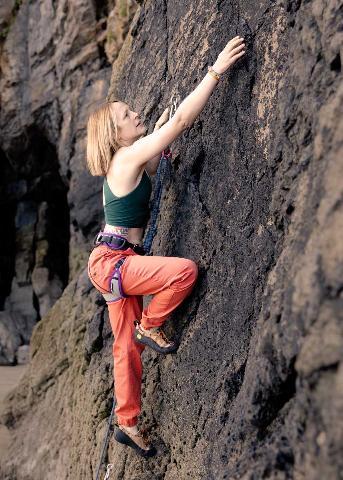 3RD ROCK sustainable rock climbing trousers . F