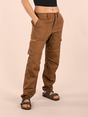 3RD ROCK stretchy cargo trousers for rock climbing and casual lifestyle - Jess is 5ft 8” with a  29