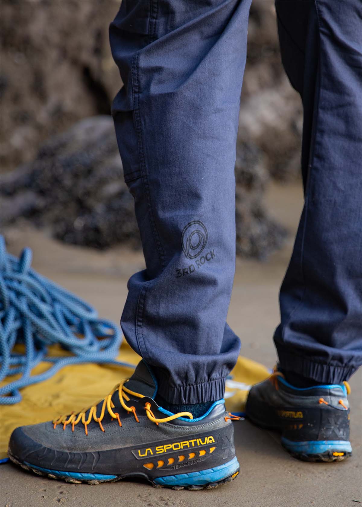 A close up photo of our calf printed logo